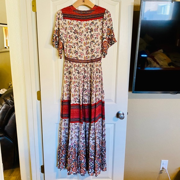 EUC Spell & The Gypsy Collective Rosewood Elle Gown Maxi Dress/Duster - Picture 12 of 17